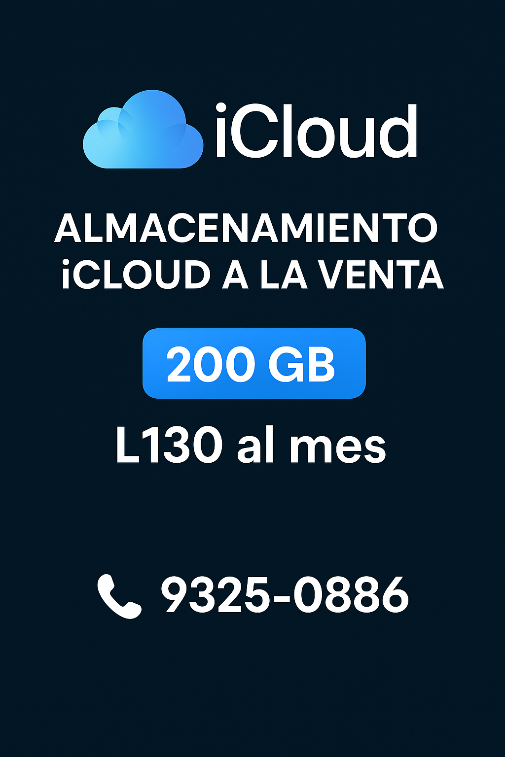 ☁️ Almacenamiento iCloud 200GB ☁️